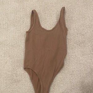 Zara mauve Ribbed Bodysuit